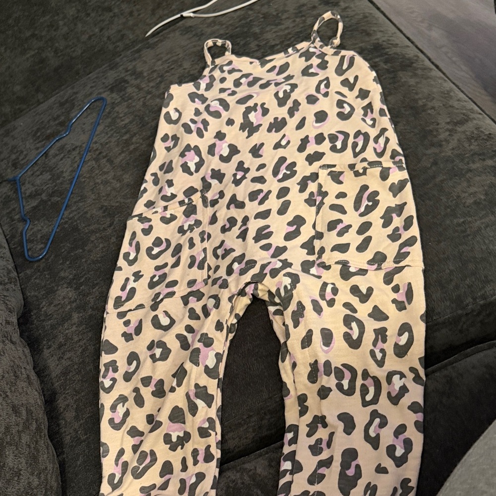 Grayson Mini Leopard Print Girls One Piece Romper